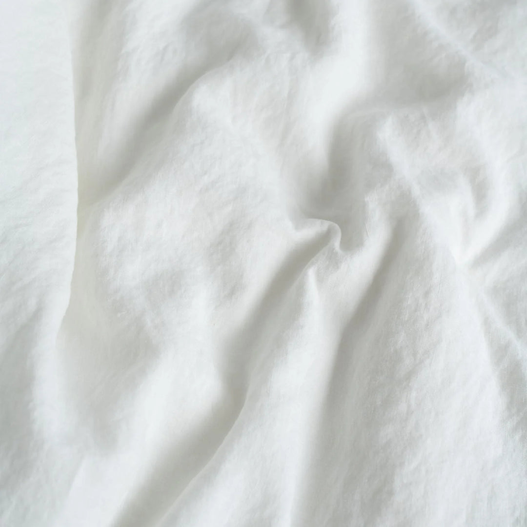 White Linen Duvet Cover Set, 140x200 cm, Linen Tales