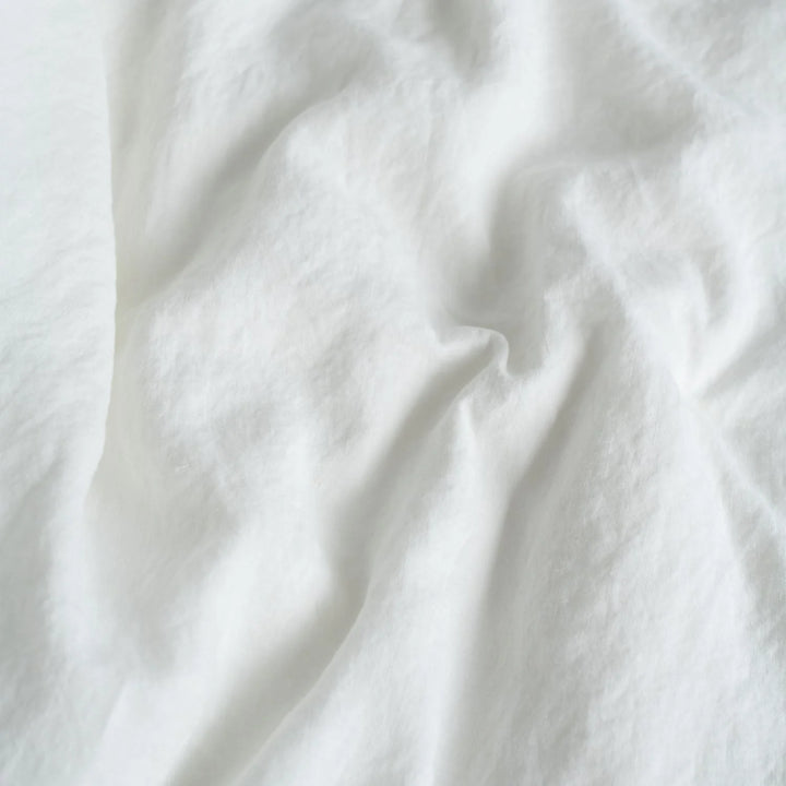 White Linen Duvet Cover Set, 140x200 cm, Linen Tales