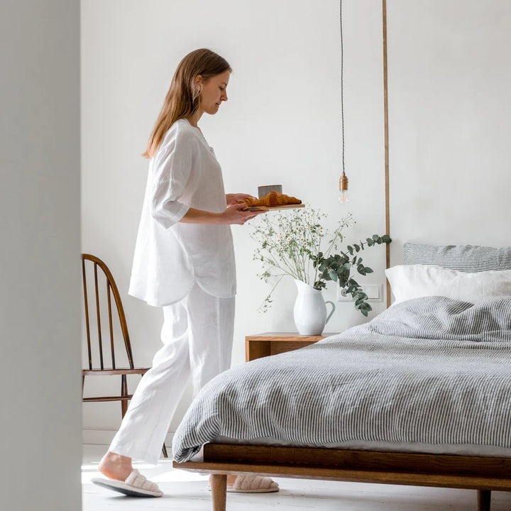 White Linen Pillowcase, 60x80 cm, Linen Tales
